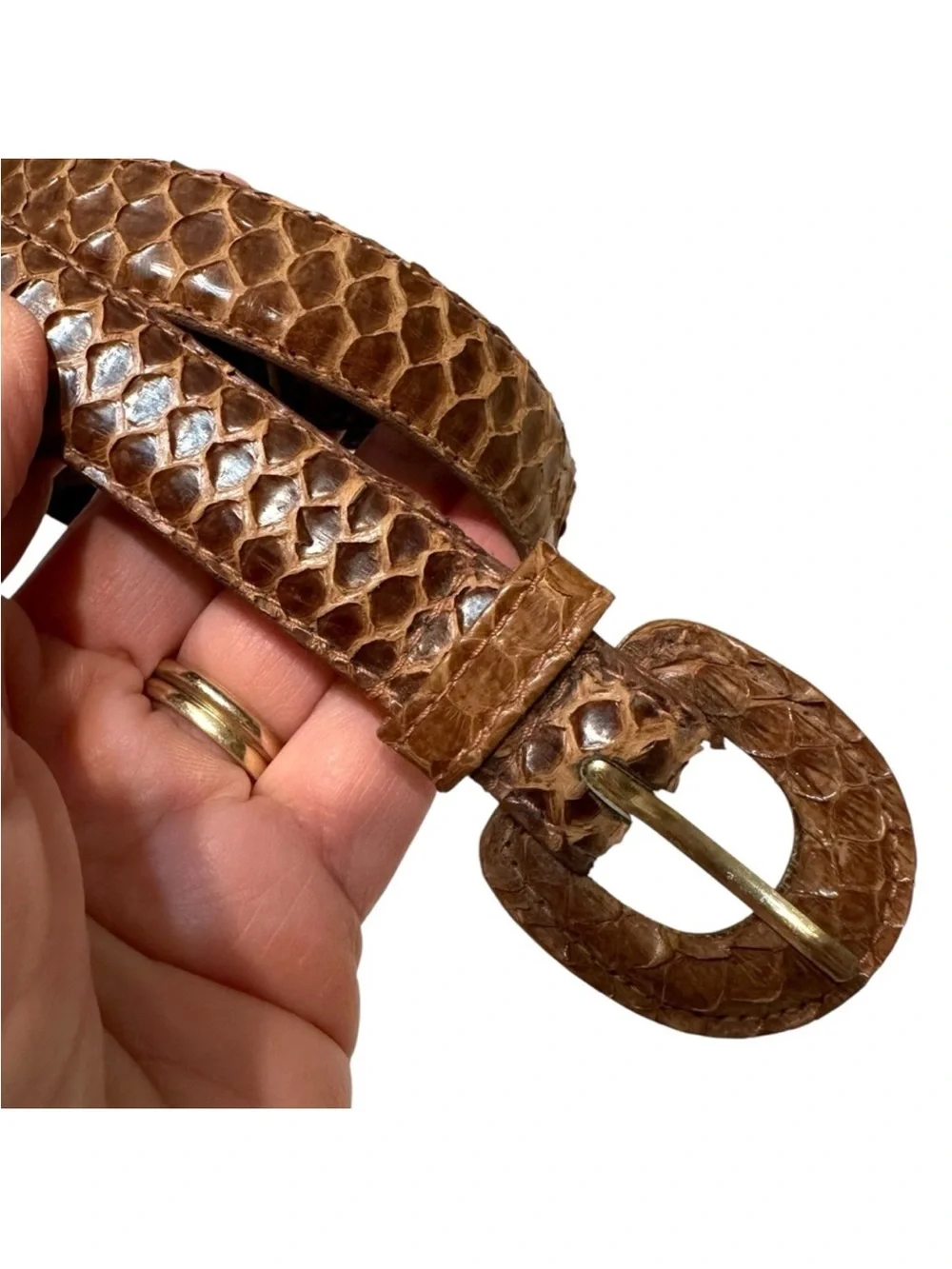 Vintage Snakeskin Belt XS